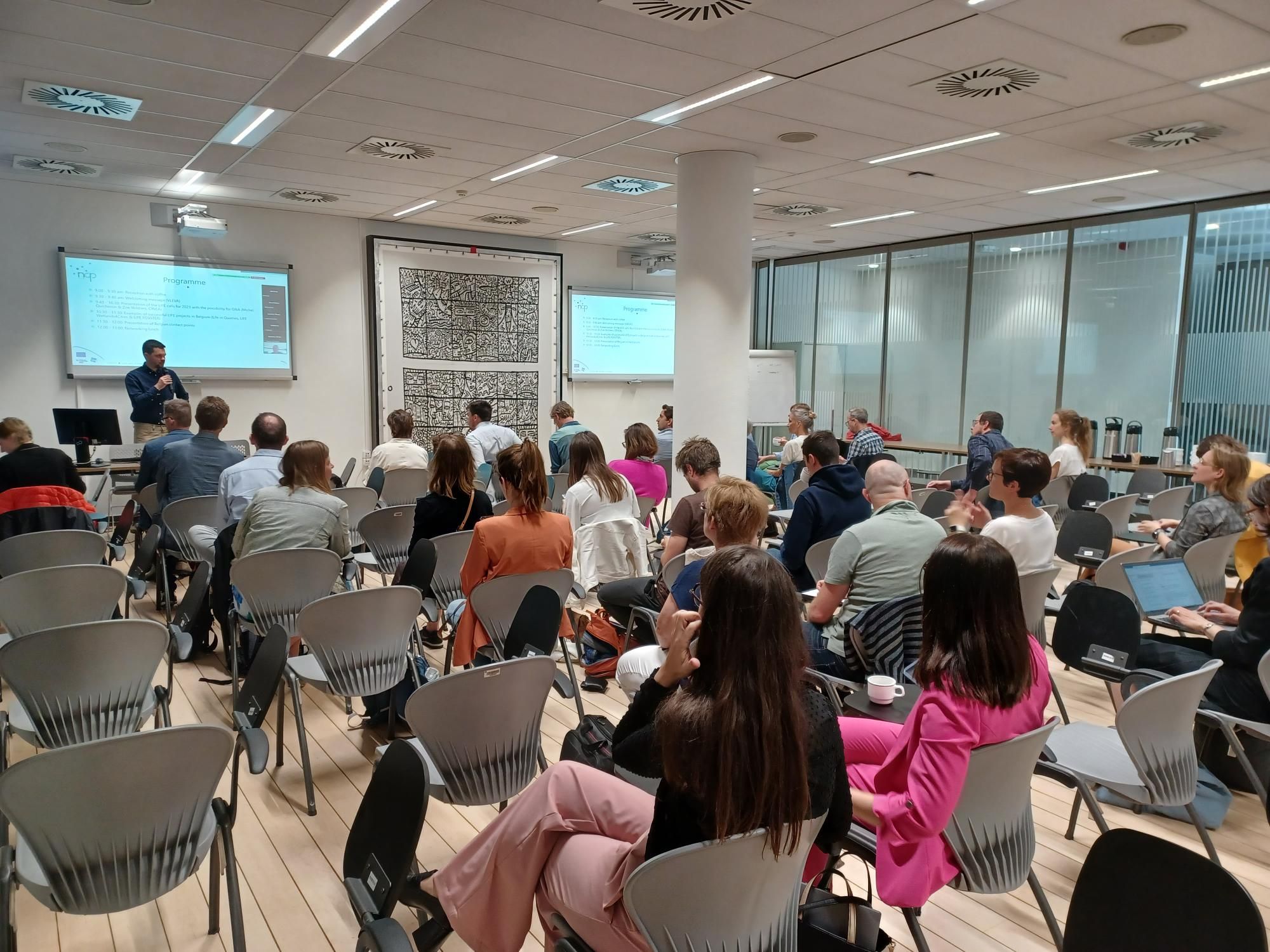 Photo du séminaire "Programme LIFE pour la Belgique" - participants